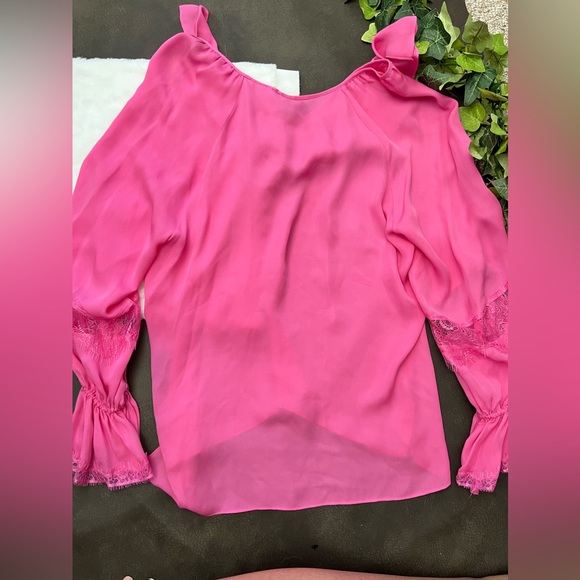 Kobi Halperin Nicolette Silk Blouse L New - Picture 5 of 5